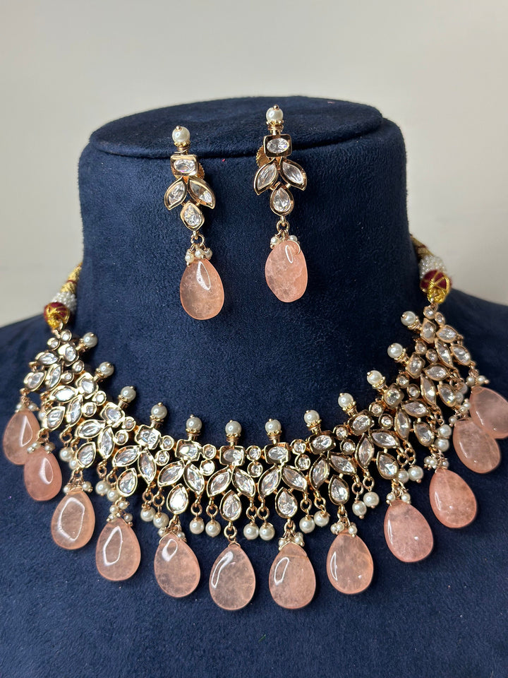 Sabya Inspired Paachi Kundan Necklace Kundanset002