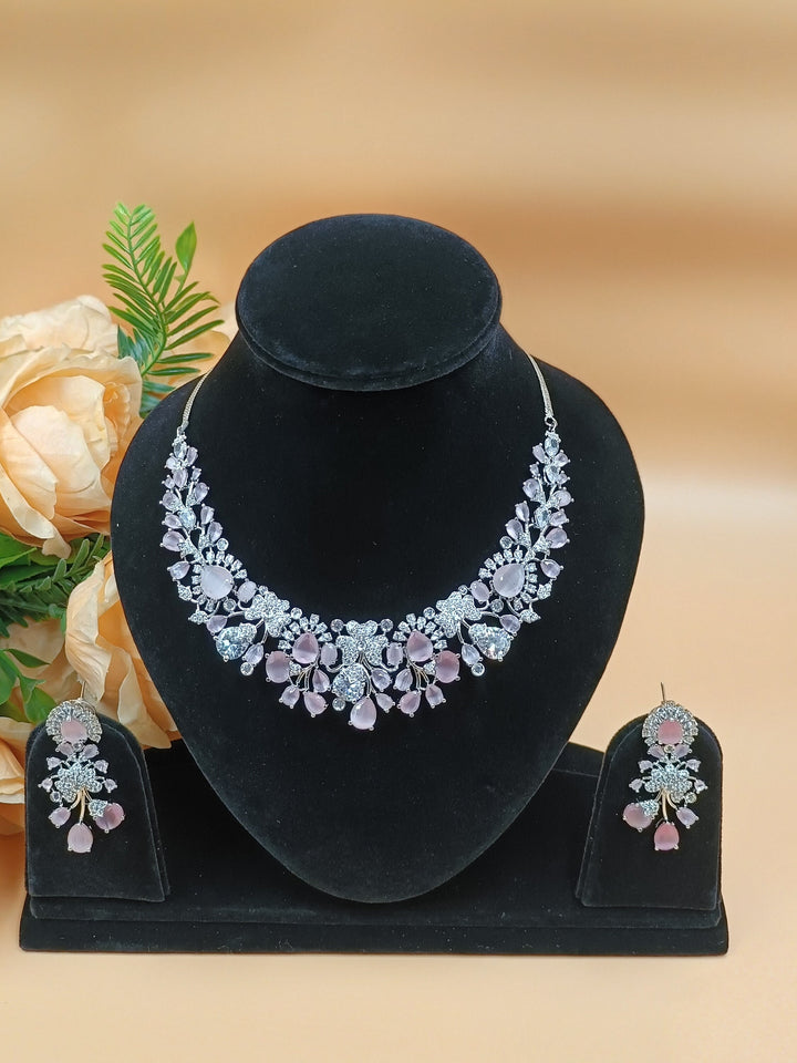 April CZ Necklace Adset064