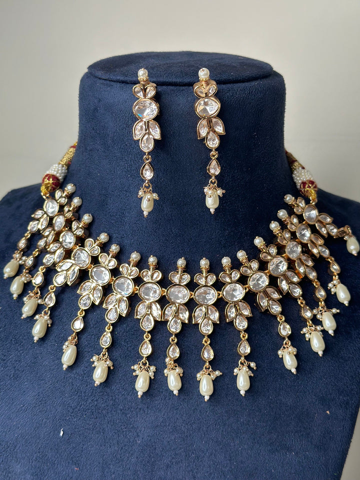 Sabya Inspired Paachi Kundan Necklace Kundanset001