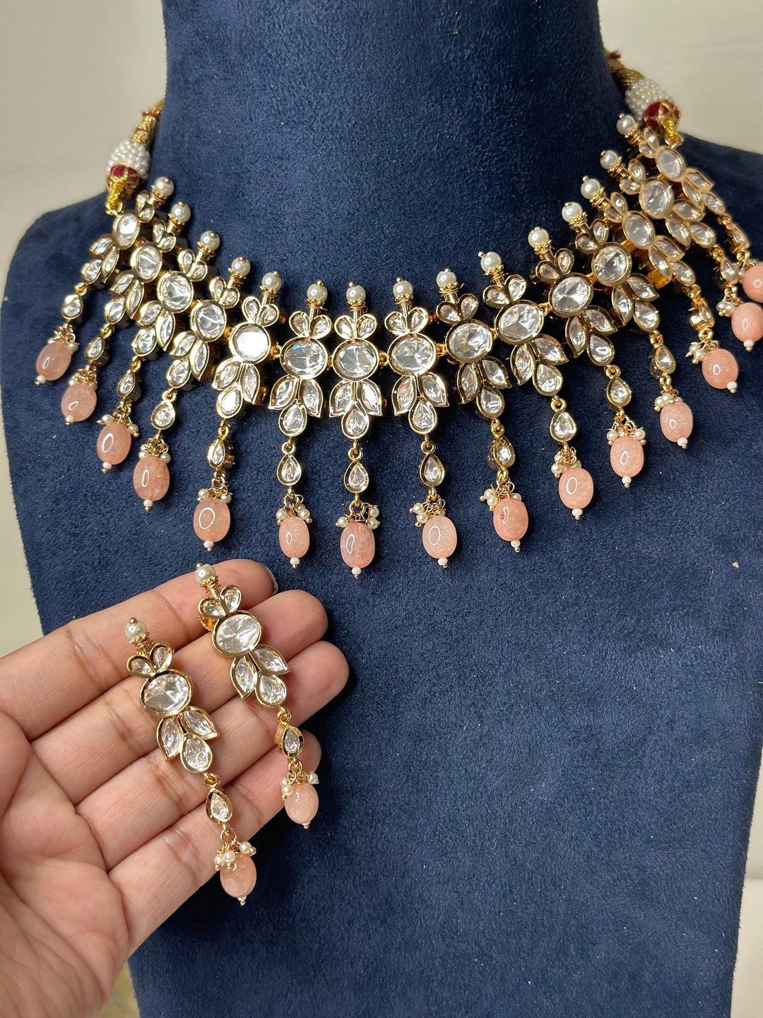Sabya Inspired Paachi Kundan Necklace Kundanset001