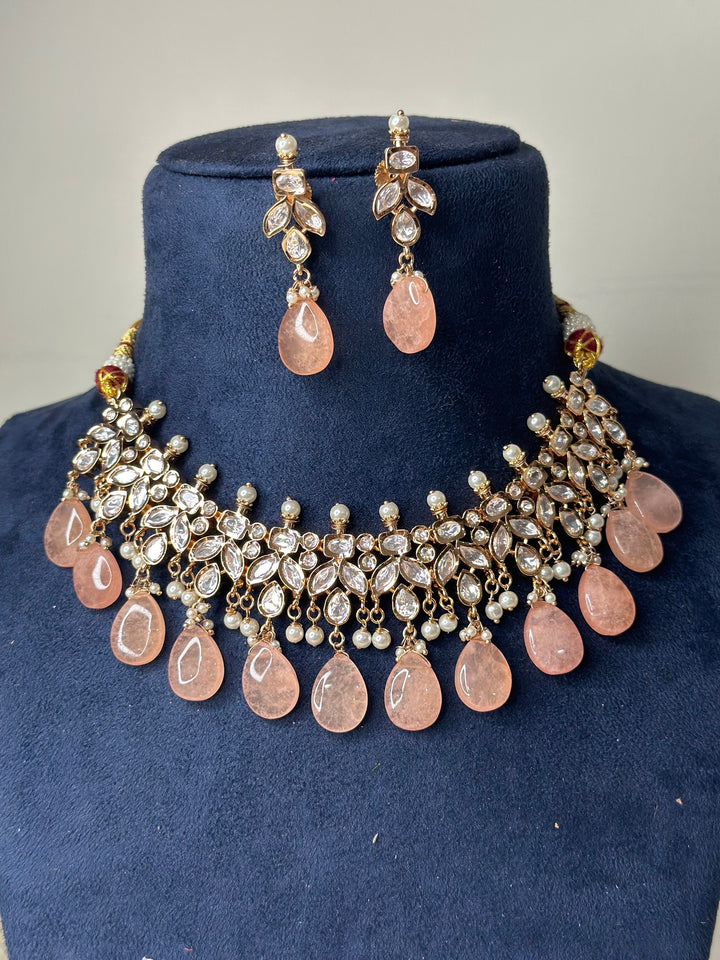 Sabya Inspired Paachi Kundan Necklace Kundanset002