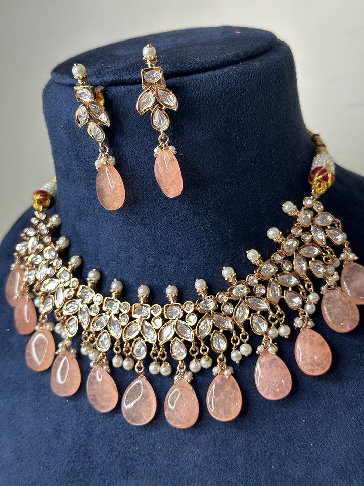 Sabya Inspired Paachi Kundan Necklace Kundanset002