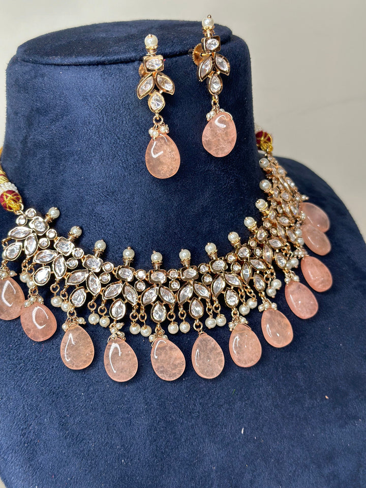 Sabya Inspired Paachi Kundan Necklace Kundanset002
