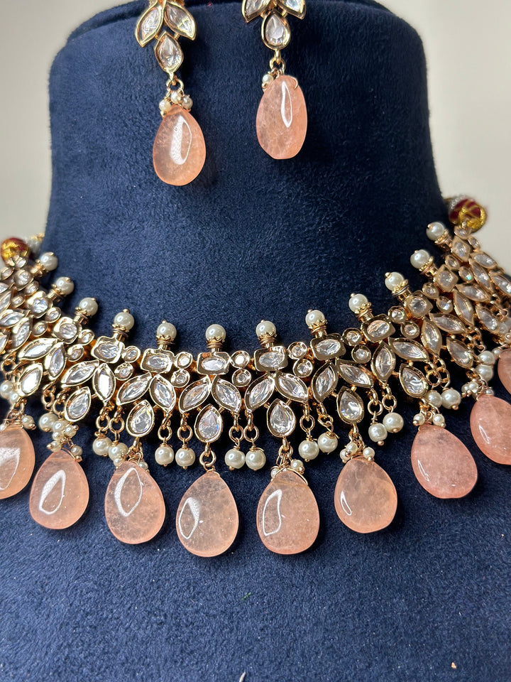Sabya Inspired Paachi Kundan Necklace Kundanset002