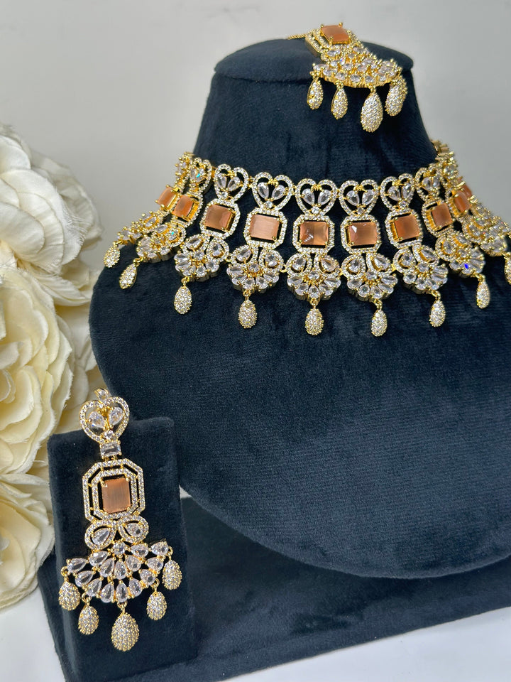 Isa CZ Necklace ADset011
