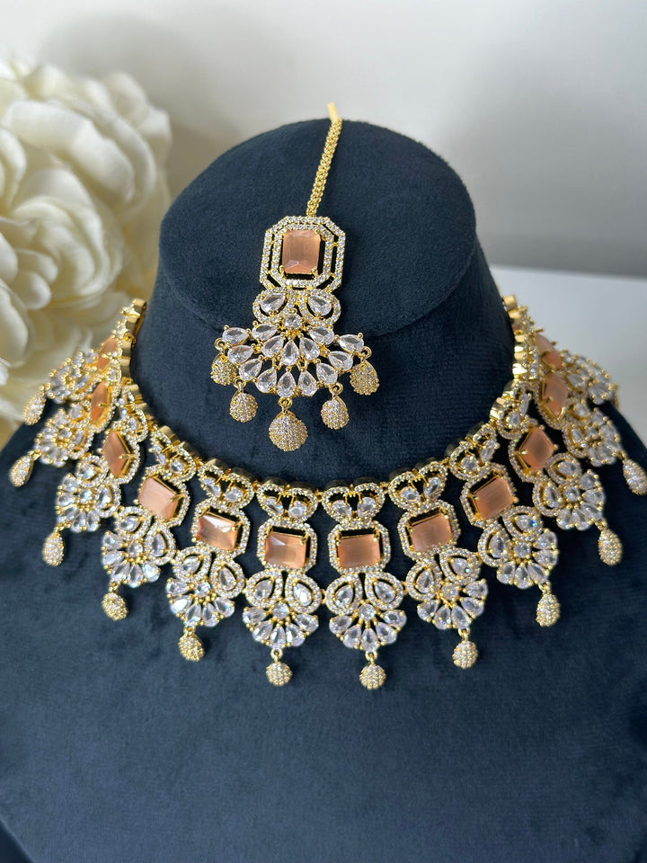 Isa CZ Necklace ADset011