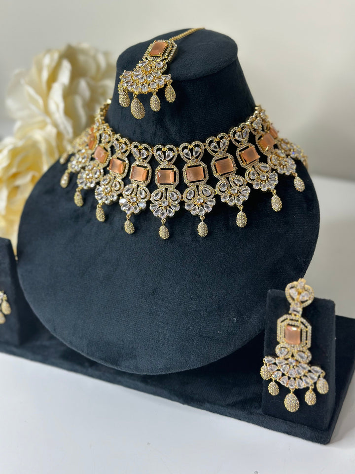 Isa CZ Necklace ADset011