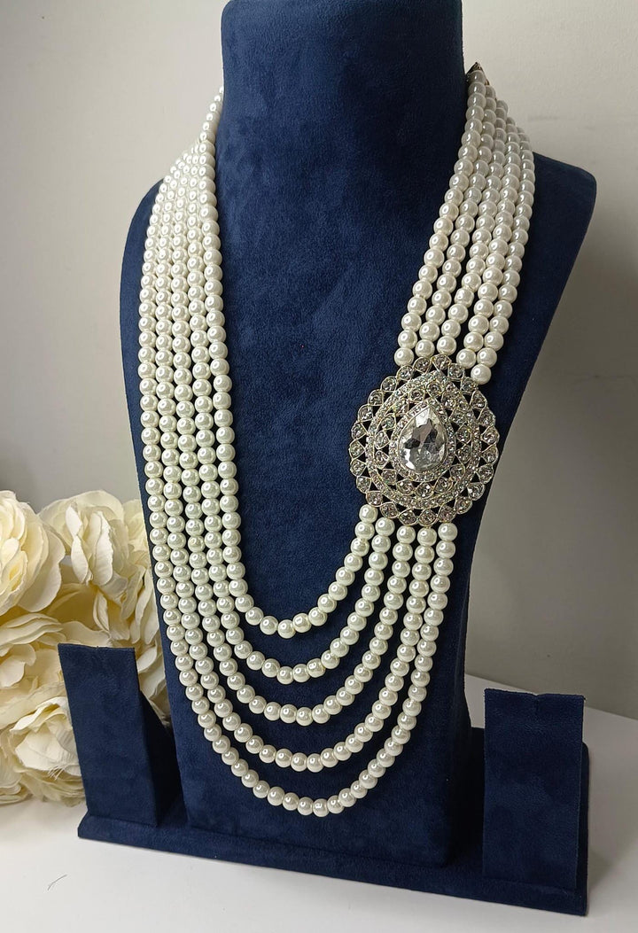 Izhaar Indian Groom Wedding Traditional Men necklace Handmade Jewelry three/five Layers Mala