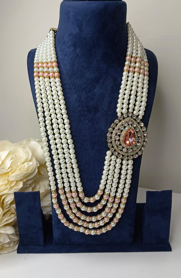 Izhaar Indian Groom Wedding Traditional Men necklace Handmade Jewelry three/five Layers Mala