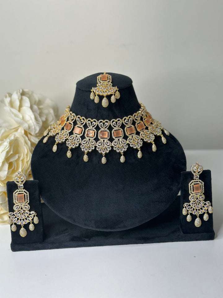 Isa CZ Necklace ADset011