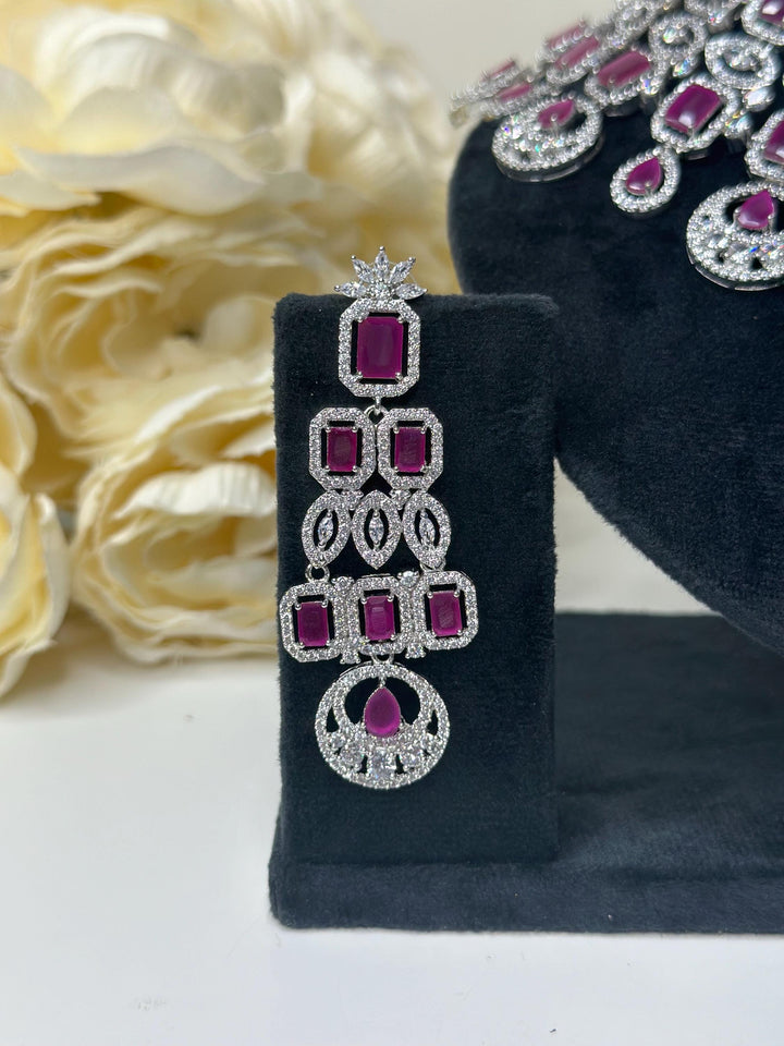 Angel CZ Necklace ADset040
