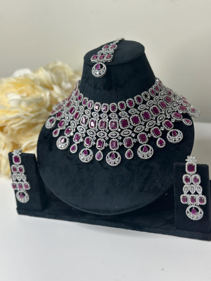 Angel CZ Necklace ADset040