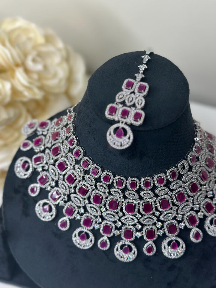 Angel CZ Necklace ADset040