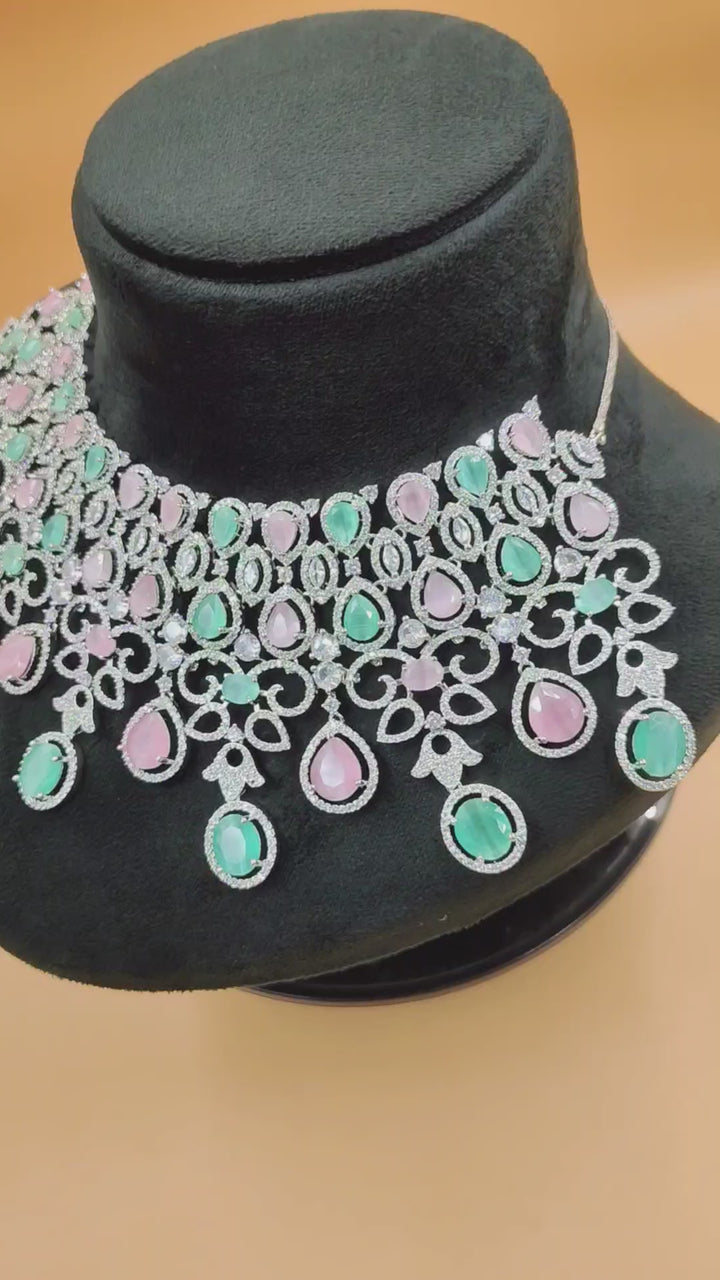 Joy CZ Necklace Set ADset010
